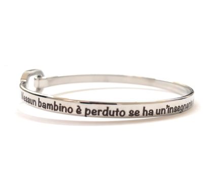 Bracciale Maestra Maestro con dedica incisa
