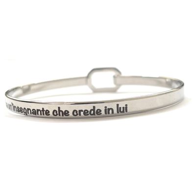 Bracciale Maestra Maestro con dedica incisa