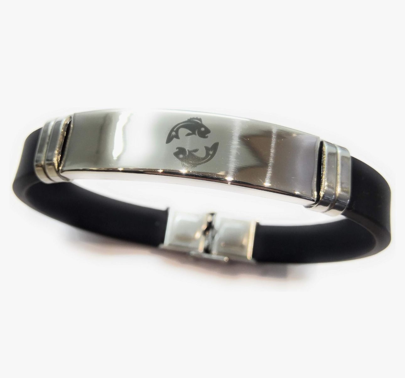 Bracciale Segno zodiacale caucciù incisione a laser