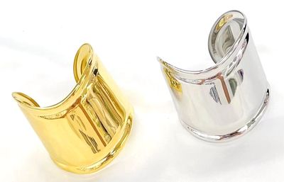 Bracciale acciaio Fascia larga regolabile