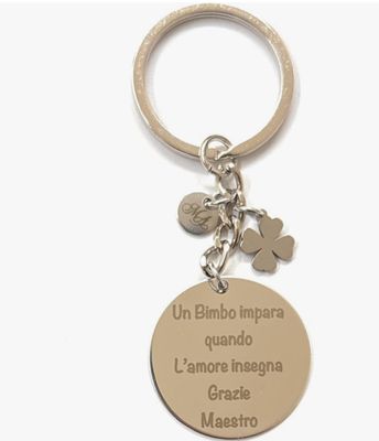 Portachiavi Maestro con dedica incisa