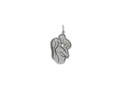 Collana ciondolo Mamma e figli argento 925