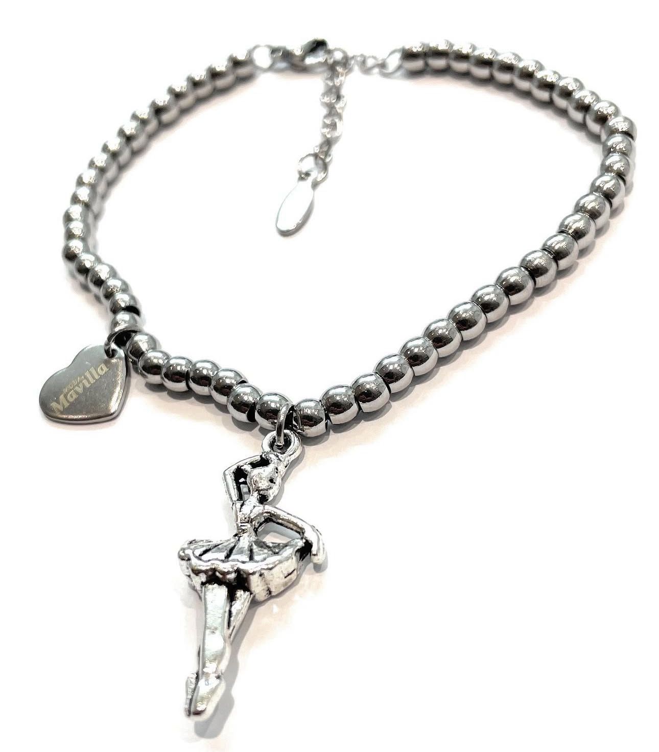 Bracciale acciaio ballerina regolabile