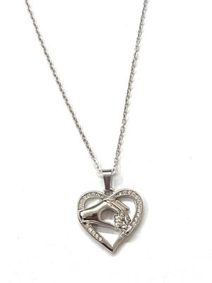 Collana Mamma e figli acciaio