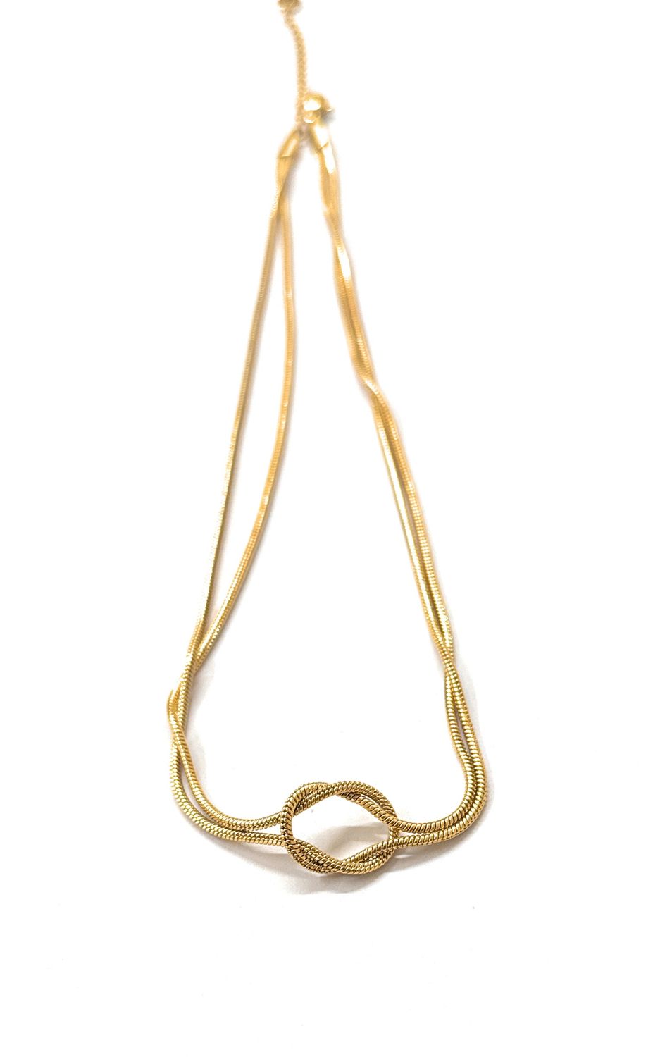 Collana nodo acciaio confezione regalo inclusa