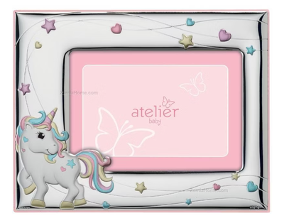 Atelier Portafoto bimba unicorno argento 925