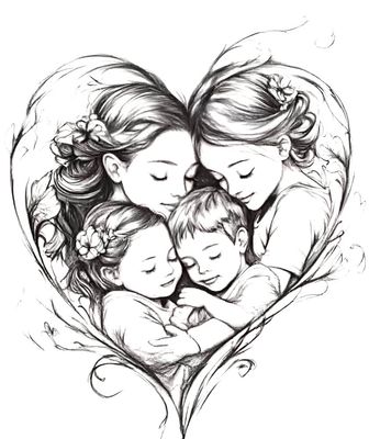 Collana Famiglia Personalizzata cuore Incisione Acciaio