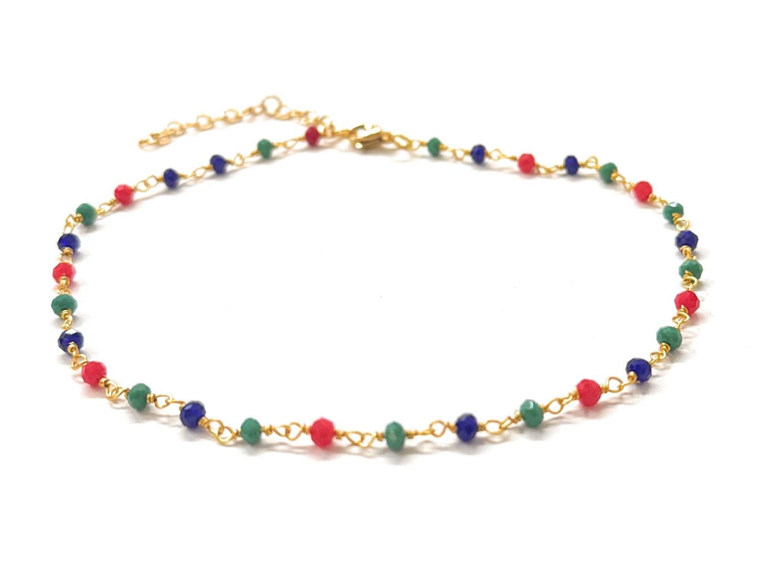 Cavigliera acciaio multicolore regolabile