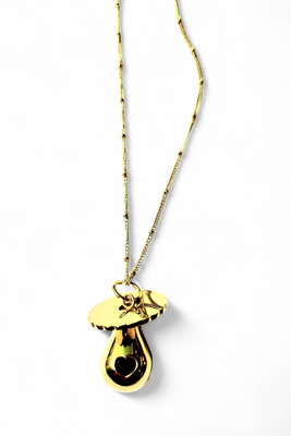 Collana Ciucciotto dorato Gravidanza acciaio