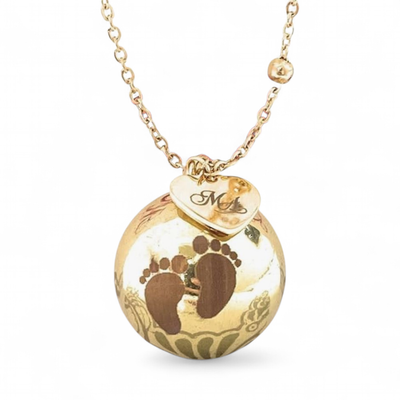 Collana sfera sonora Piedini Gravidanza