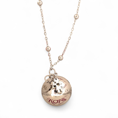 Collana Gravidanza Ciondolo Bimba brillantino acciaio