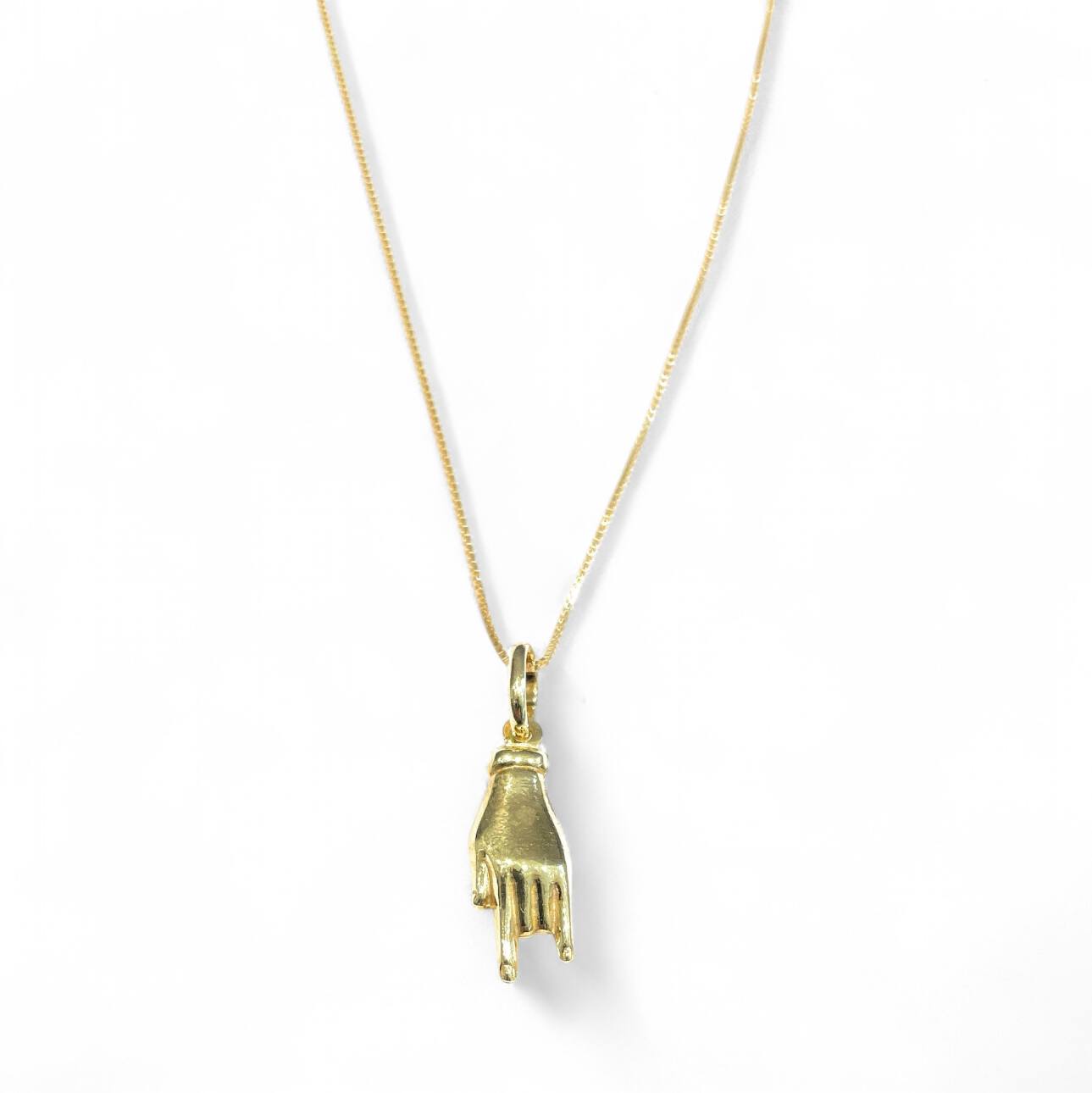 Collana corna portafortuna argento 925