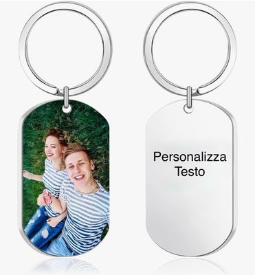 Portachiave Personalizzato a colori Acciaio