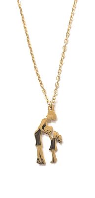 Collana Mamma cuore bimba acciaio