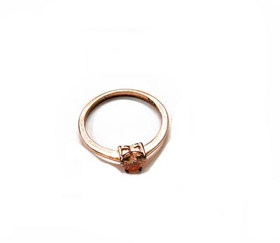 Anello misura 16 placcato oro rosa argento 925‰
