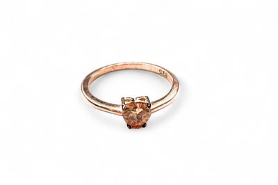 Anello misura 16 placcato oro rosa argento 925‰