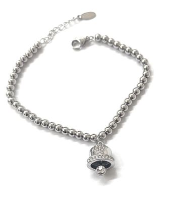 Bracciale acciaio Campanella regolabile