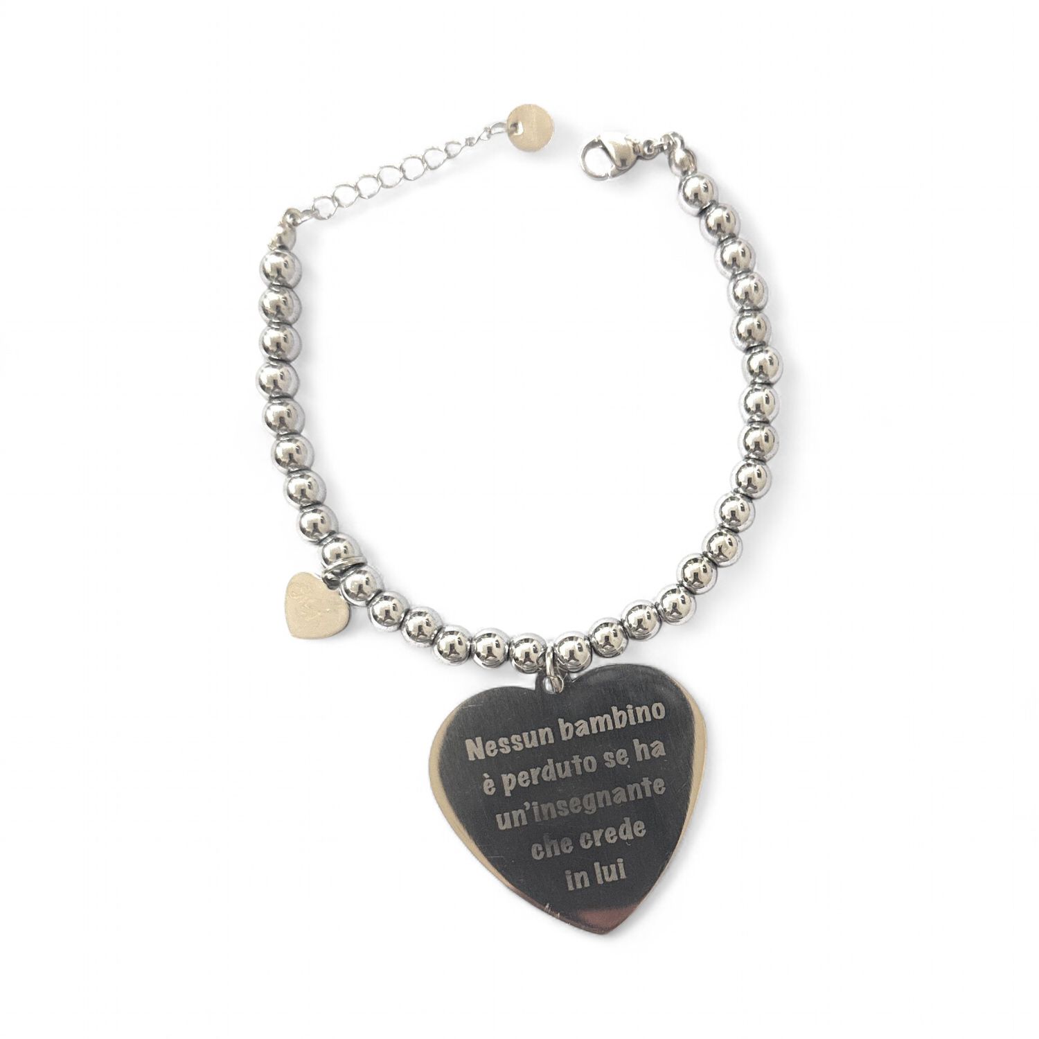 Bracciale Maestra con dedica incisa regolabile