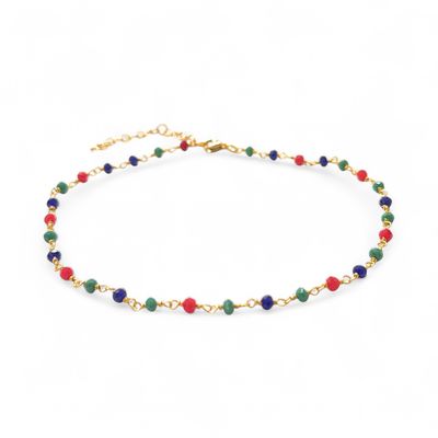 Bracciale Perline acciaio colorate