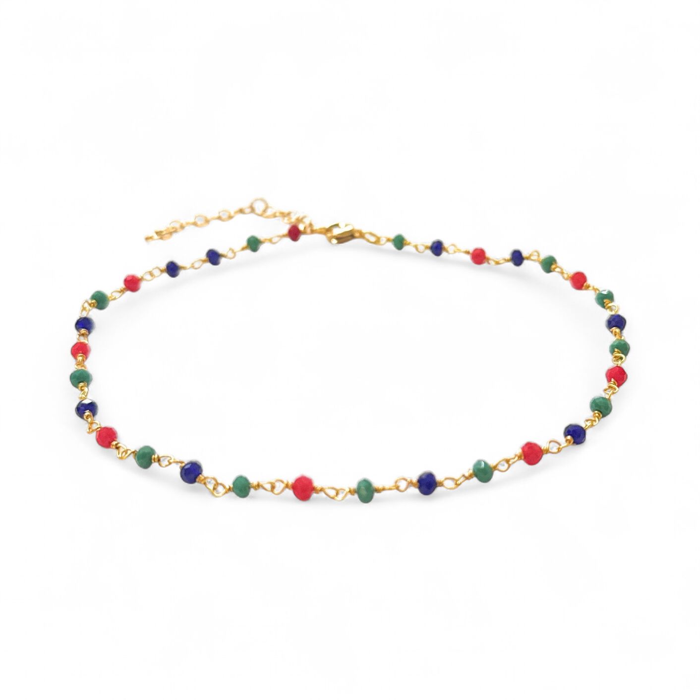Bracciale Perline acciaio colorate