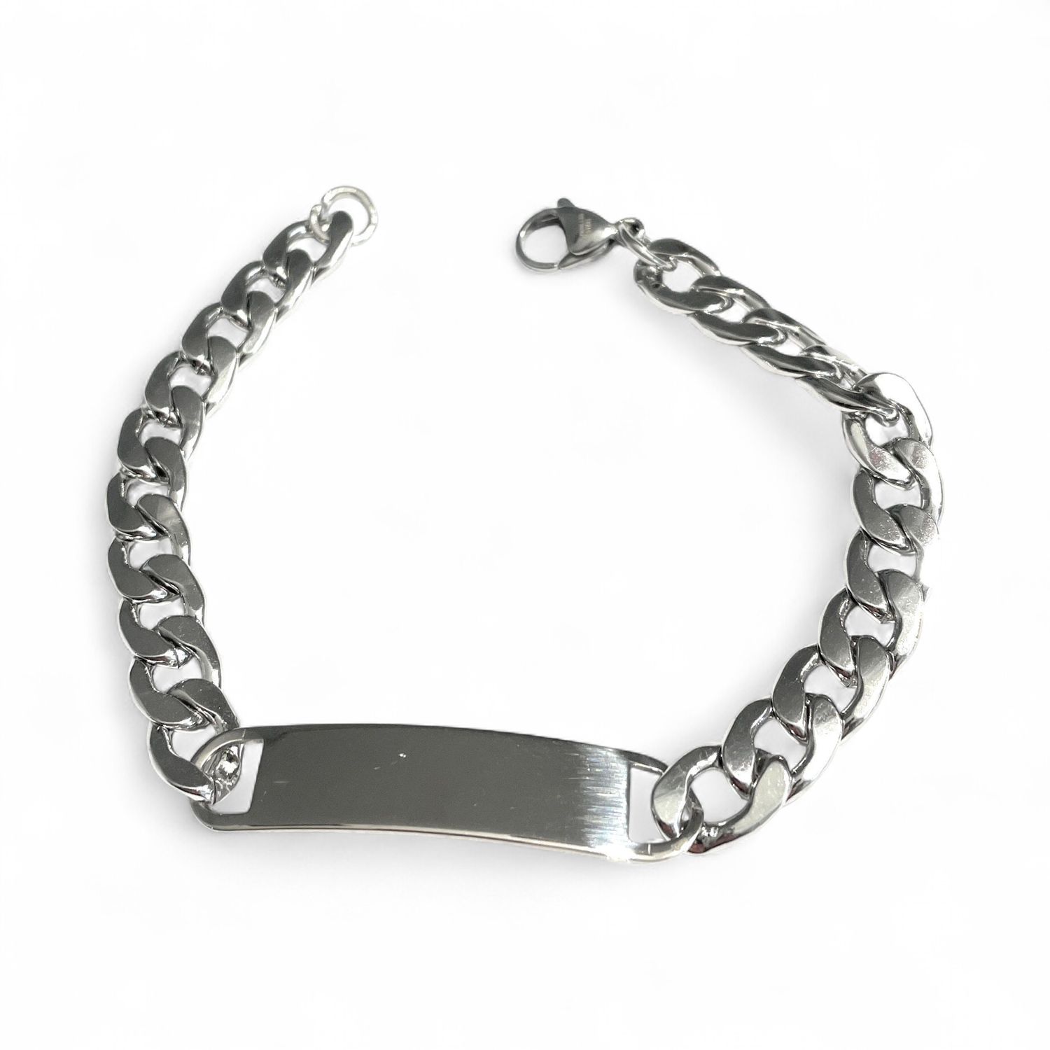 Bracciale Personalizzato a catena Incisione Acciaio