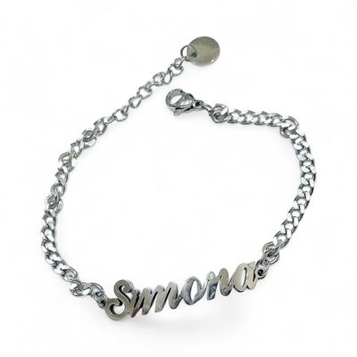 Bracciale Personalizzato Nome acciaio