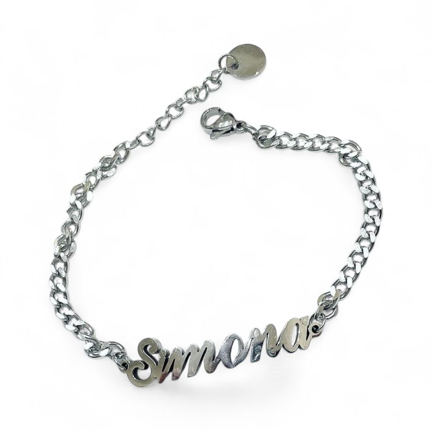 Bracciale Personalizzato Nome acciaio
