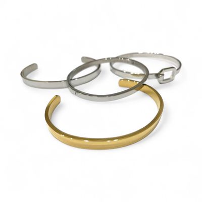 Bracciale Personalizzato rigido Incisione Acciaio