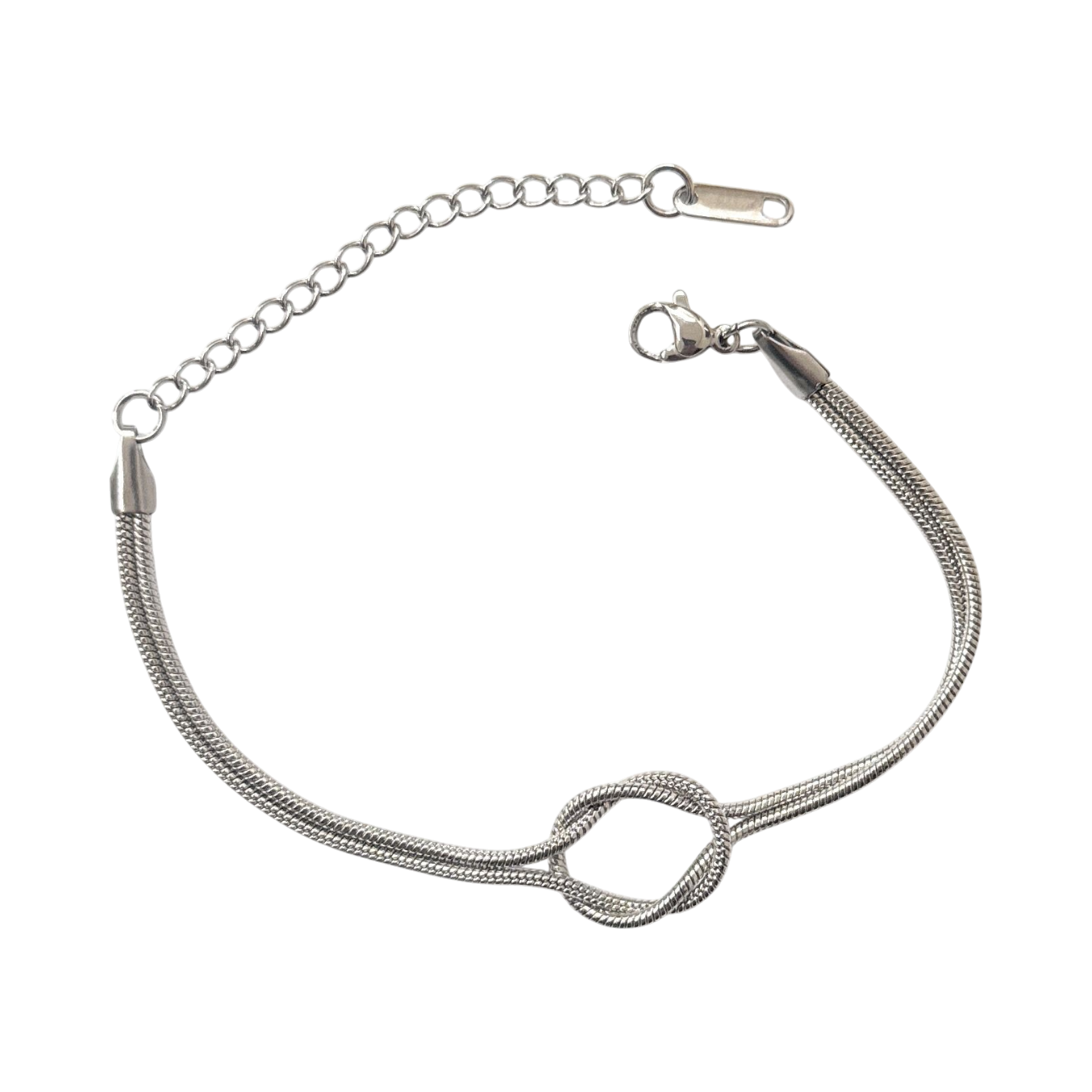 Bracciale acciaio nodo regolabile confezione regalo inclusa
