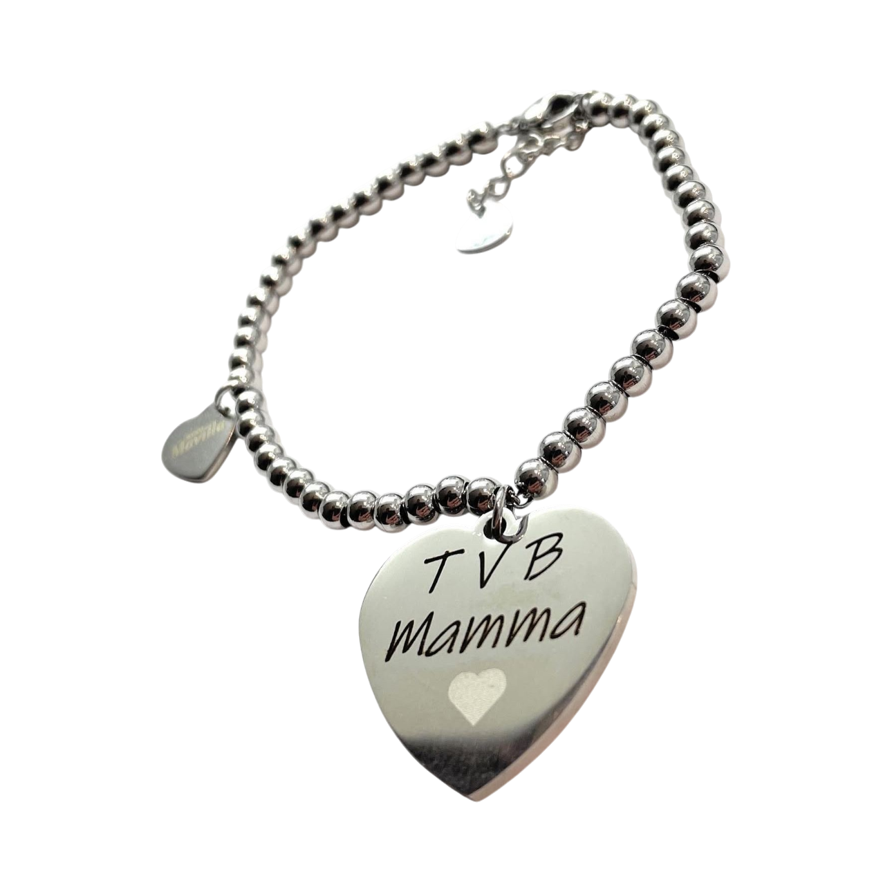 Bracciale acciaio tvb mamma regolabile