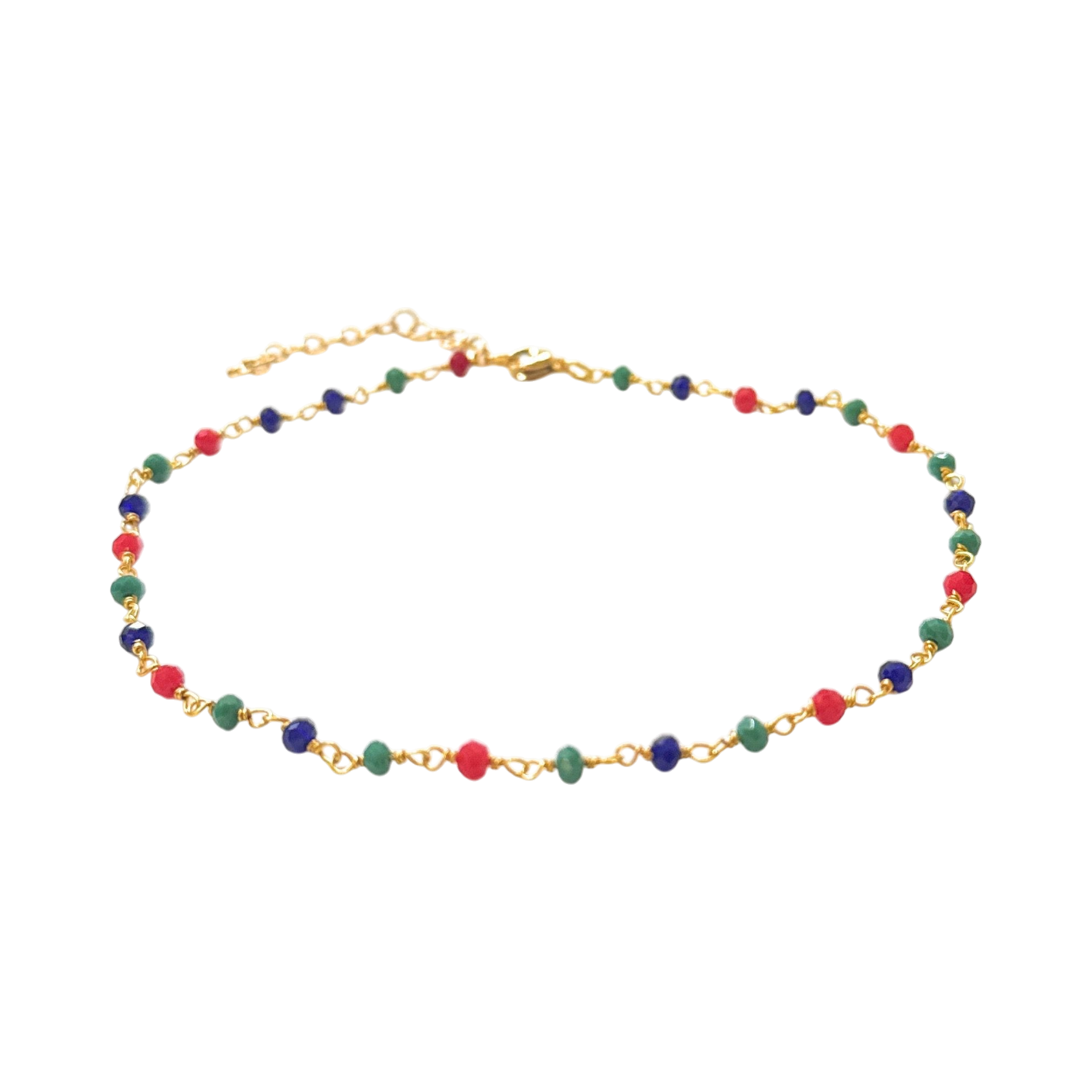 Cavigliera acciaio multicolore regolabile
