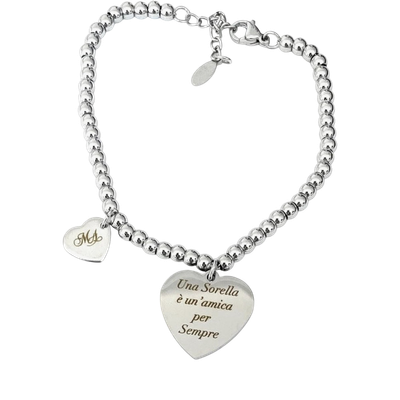 Bracciale acciaio Sorella regolabile
