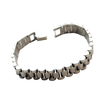 Bracciale uomo catena acciaio misura 22 cm