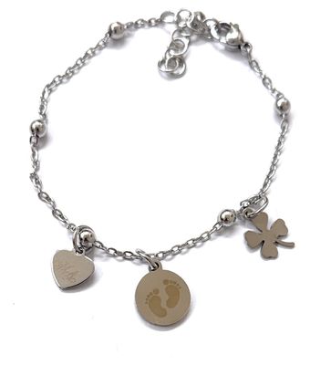 Bracciale Gravidanza acciaio Piedini regolabile