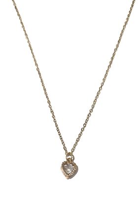 Collana Punto luce cuore dorata acciaio regolabile