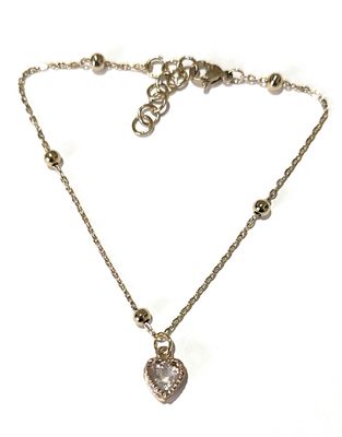 Bracciale dorato acciaio punto luce regolabile