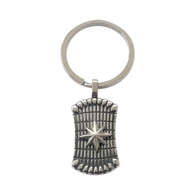 Portachiavi Rosa dei Venti in Acciaio