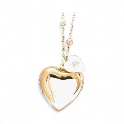 Collana Cuore dorato Gravidanza acciaio