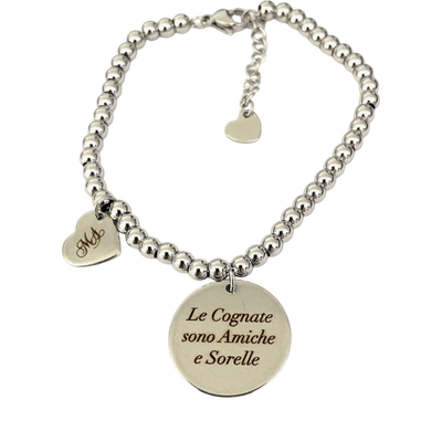 Bracciale acciaio Cognata regolabile