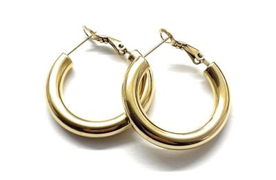 Orecchini  Acciaio Inossidabile Cerchio Bombati