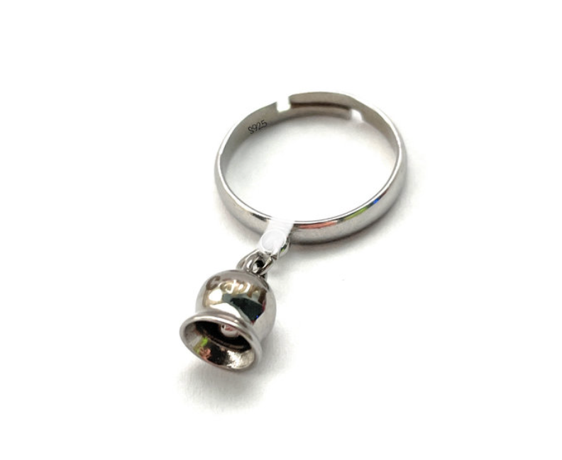 anello Campanella Capri acciaio misura regolabile