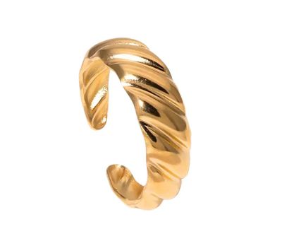 Anello regolabile croissant acciaio