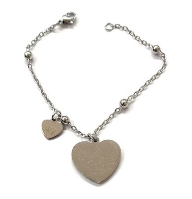 Bracciale Personalizzato a catena Incisione Acciaio