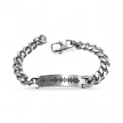 Bracciale Personalizzato Spotify Acciaio Bracciale Personalizzato Spotify Acciaio