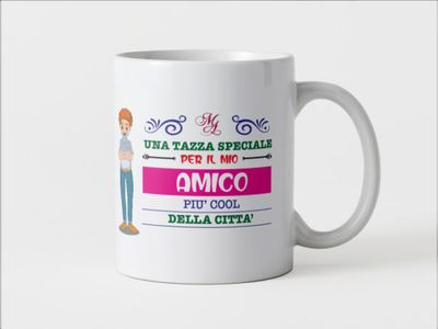 Tazza speciale ceramica Amico regalo originale