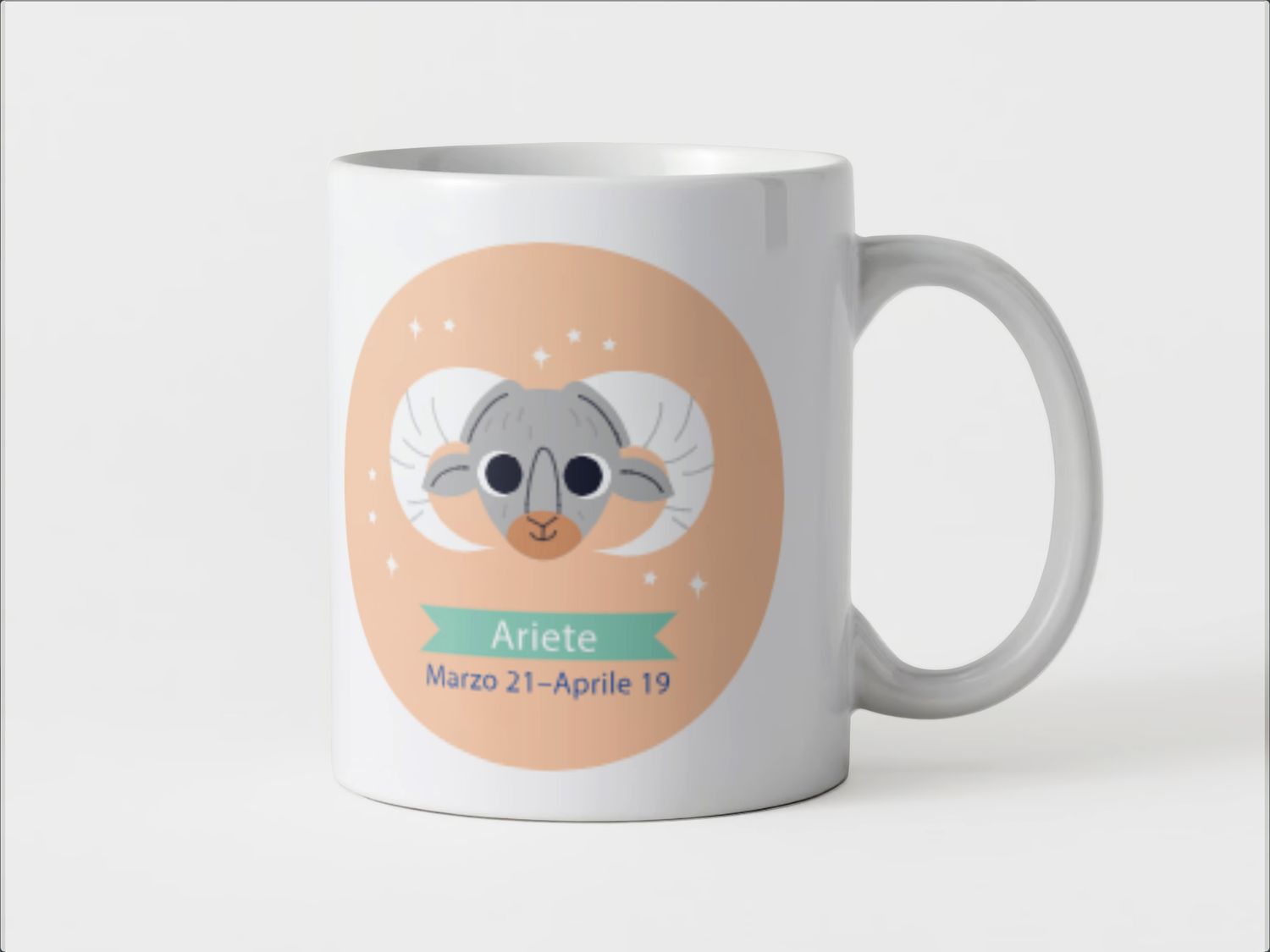 Tazza speciale ceramica Ariete regalo originale
