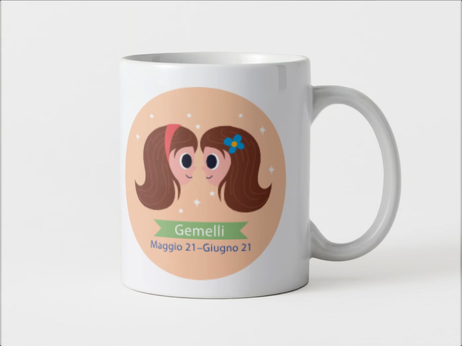 Tazza speciale ceramica Gemelli regalo originale