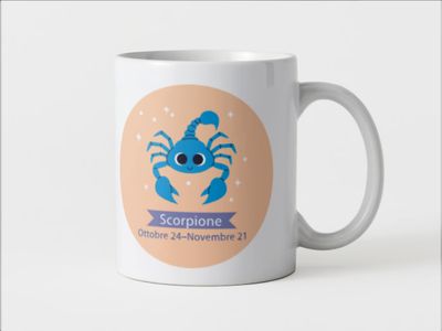 Tazza speciale ceramica Scorpione regalo originale