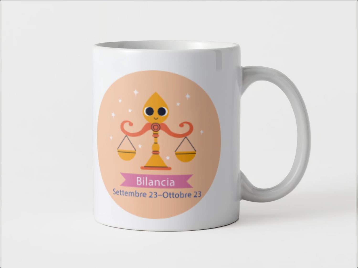 Tazza speciale ceramica Bilancia regalo originale