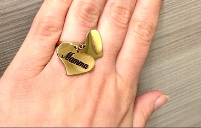 Anello regolabile cuori incisione personalizzata acciaio
